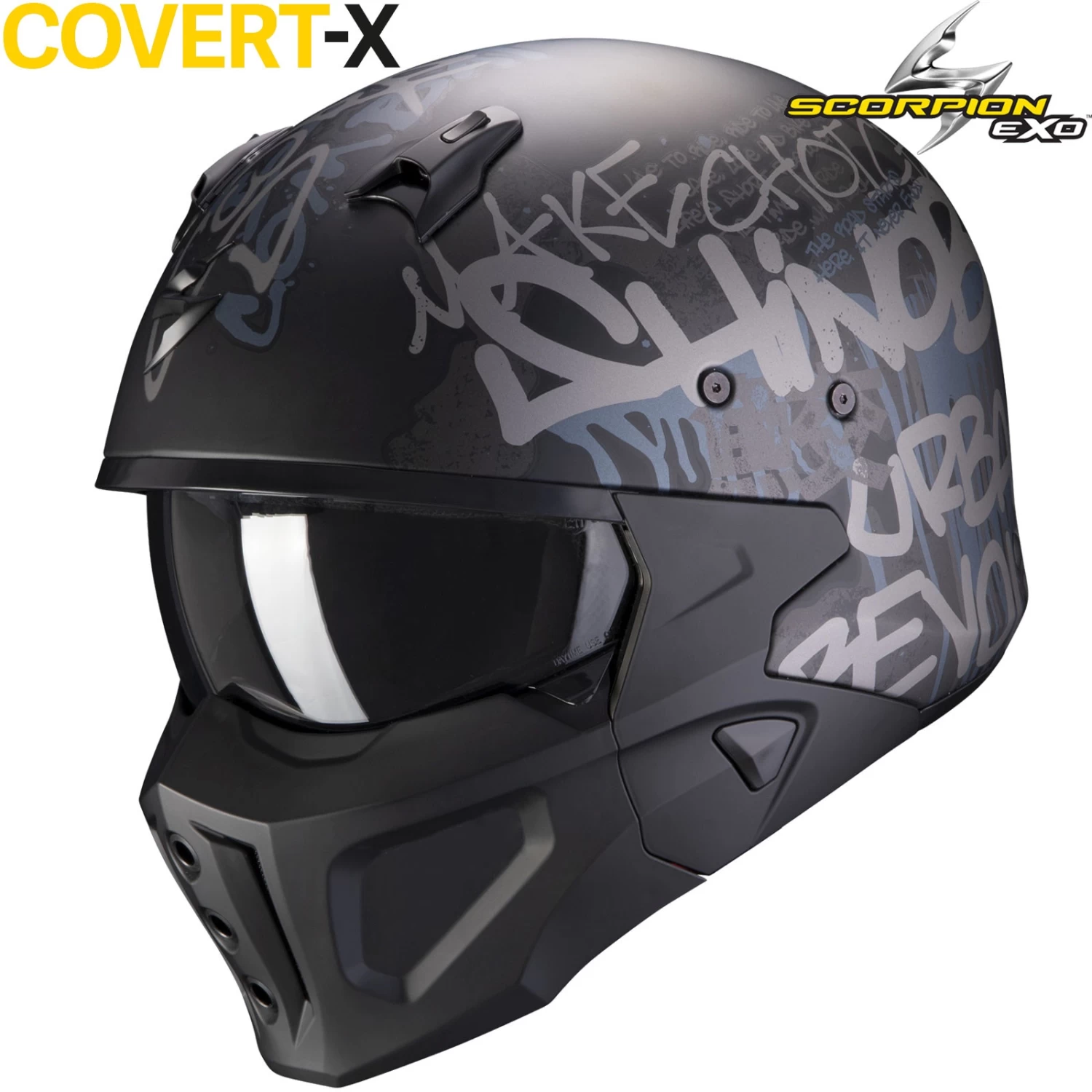 Scorpion Jethelm Mit Maske COVERT-X Mit Ultra-TCT Im Street-Fight-Bad-Ass-Look Inklusive GRATIS Visier 19 Scorpion Jethelm Mit Maske COVERT-X Mit Ultra-TCT Im Street-Fight-Bad-Ass-Look Inklusive GRATIS Visier – Bild 17