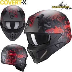 Scorpion Jethelm Mit Maske COVERT-X Mit Ultra-TCT Im Street-Fight-Bad-Ass-Look Inklusive GRATIS Visier 36 Scorpion Jethelm Mit Maske COVERT-X Mit Ultra-TCT Im Street-Fight-Bad-Ass-Look Inklusive GRATIS Visier -Motorradbekleidungsgeschäft covertx wall matdarsilred haupt