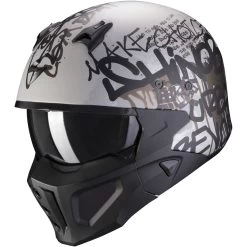 Scorpion Jethelm Mit Maske COVERT-X Mit Ultra-TCT Im Street-Fight-Bad-Ass-Look Inklusive GRATIS Visier 39 Scorpion Jethelm Mit Maske COVERT-X Mit Ultra-TCT Im Street-Fight-Bad-Ass-Look Inklusive GRATIS Visier -Motorradbekleidungsgeschäft covertx wall matsilbla 1 1