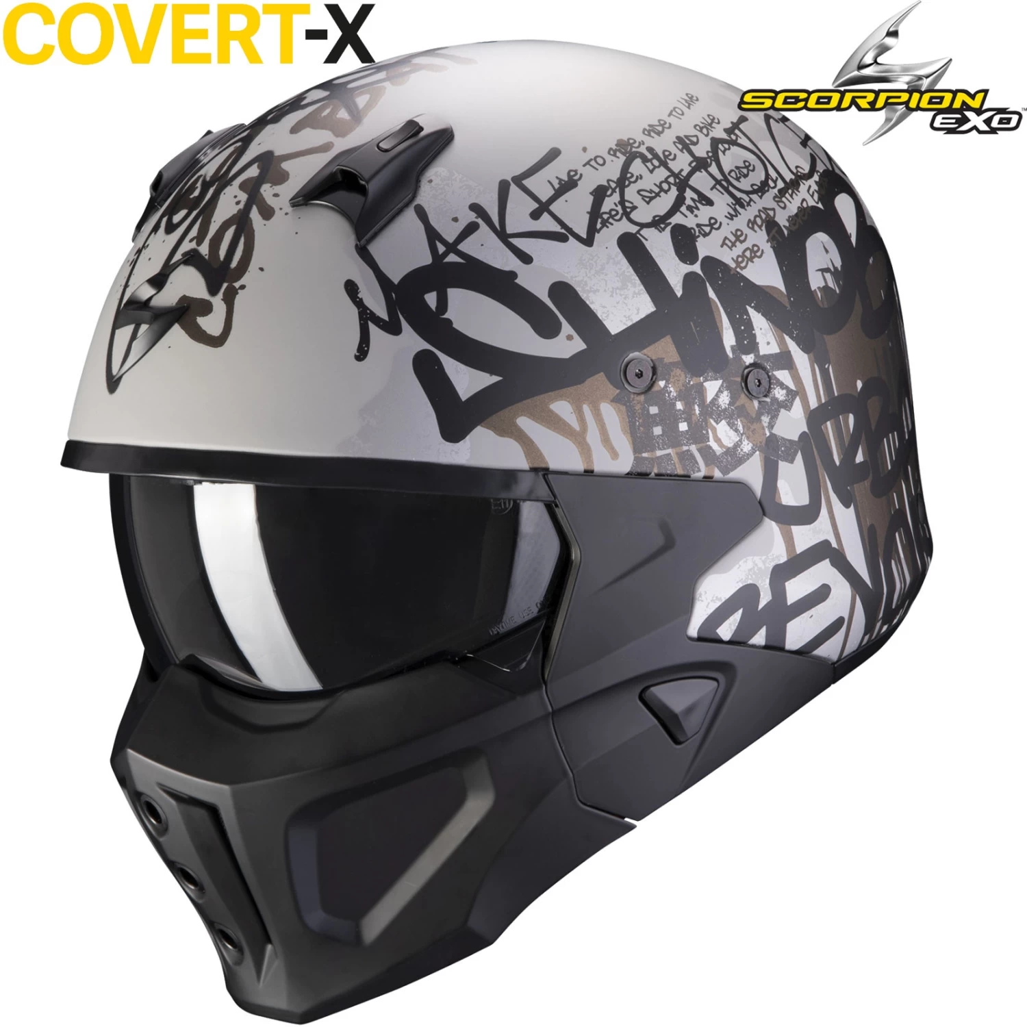 Scorpion Jethelm Mit Maske COVERT-X Mit Ultra-TCT Im Street-Fight-Bad-Ass-Look Inklusive GRATIS Visier 21 Scorpion Jethelm Mit Maske COVERT-X Mit Ultra-TCT Im Street-Fight-Bad-Ass-Look Inklusive GRATIS Visier – Bild 19