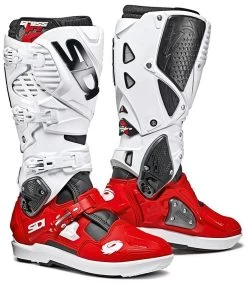 SIDI Motorradstiefel CROSSFIRE 3 SRS Mit Sohlen-System Überdehnschutz Offroad Crossstiefel CE -Motorradbekleidungsgeschäft crossfire 3 srs black red white 1 1