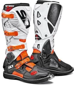 SIDI Motorradstiefel CROSSFIRE 3 Cross Offroad Flex-System Mit Überdehn-Schutz Und CE -Motorradbekleidungsgeschäft crossfire3 orange fluo bl wh1 1
