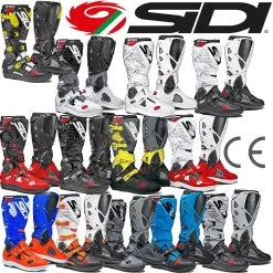 SIDI Motorradstiefel CROSSFIRE 3 SRS Mit Sohlen-System Überdehnschutz Offroad Crossstiefel CE