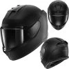 Shark Integralhelm D-SKWAL 3 Mit Sonnenblende Und Max Vision Pinlock ECE 22.06 -Motorradbekleidungsgeschäft d skwal3 blank mat kma haupt