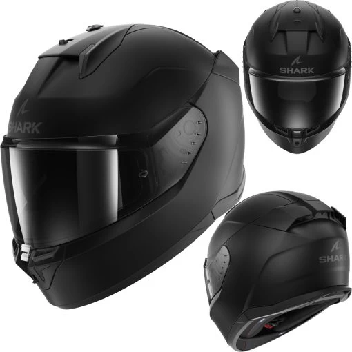 Shark Integralhelm D-SKWAL 3 Mit Sonnenblende Und Max Vision Pinlock ECE 22.06 -Motorradbekleidungsgeschäft d skwal3 blank mat kma haupt