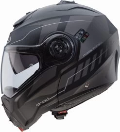 Caberg Klapphelm DROID Mit Sonnenblende Und Pinlock -Motorradbekleidungsgeschäft droid blaze matt black anthracite profile 2