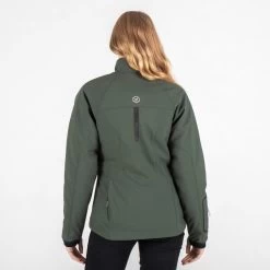 Knox DUAL PRO Motorradjacke Damen Softshell Wasserdicht Mit Innenjacke -Motorradbekleidungsgeschäft dual pro womens green 1608 scaled 1