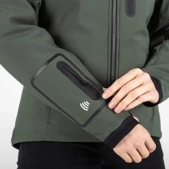 Knox DUAL PRO Motorradjacke Damen Softshell Wasserdicht Mit Innenjacke -Motorradbekleidungsgeschäft dual pro womens green 1622 scaled 1