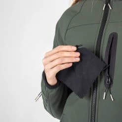 Knox DUAL PRO Motorradjacke Damen Softshell Wasserdicht Mit Innenjacke -Motorradbekleidungsgeschäft dual pro womens green 1632 scaled 1