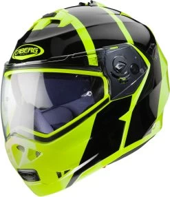 Caberg Klapphelm DUKE 2 II Mit Sonnenblende Und Pinlock -Motorradbekleidungsgeschäft duke ii impact yellow fluo black 3 4 4