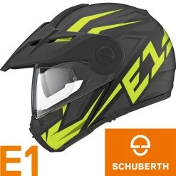 Schuberth Klapphelm E1 Enduro Fiberglas Helm Mit Sonnenblende Und Pinlock -Motorradbekleidungsgeschäft e1 tuareg yellow haupt 1