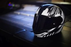 Scorpion Integralhelm EXO-390 Mit KwickWick Kwickfit EllipTec Und ECE 22.05 -Motorradbekleidungsgeschäft exo 390 pop matt black white 4