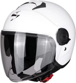 Scorpion Jethelm EXO-CITY Mit Sonnenblende Langem Visier Und ECE 22.05 24 Scorpion Jethelm EXO-CITY Mit Sonnenblende Langem Visier Und ECE 22.05 -Motorradbekleidungsgeschäft exo city solid white 2