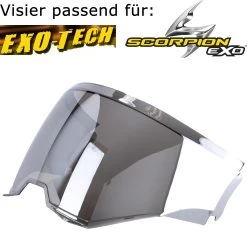Scorpion 3D Visier KDF-18 Für Helm Exo-Tech Pinlock Vorbereitet -Motorradbekleidungsgeschäft exo tech silver mirror shield haupt