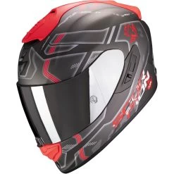 Scorpion Integralhelm EXO-1400 AIR Mit Sonnenblende Max Vision Pinlock Und AirFit Wangenpolster -Motorradbekleidungsgeschäft exo1400a spatium matsilred 1 1