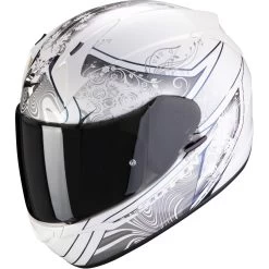 Scorpion Integralhelm EXO-390 Mit KwickWick Kwickfit EllipTec Und ECE 22.05 -Motorradbekleidungsgeschäft exo390 clara whisil 1 1