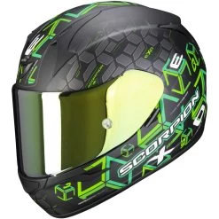 Scorpion Integralhelm EXO-390 Mit KwickWick Kwickfit EllipTec Und ECE 22.05 -Motorradbekleidungsgeschäft exo390 cube matblagre 1 1