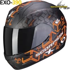 Scorpion Integralhelm EXO-390 Mit KwickWick Kwickfit EllipTec Und ECE 22.05 -Motorradbekleidungsgeschäft exo390 cube matblaora haupt