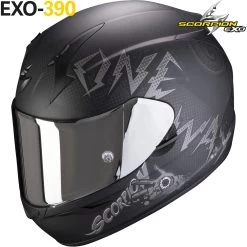 Scorpion Integralhelm EXO-390 Mit KwickWick Kwickfit EllipTec Und ECE 22.05 -Motorradbekleidungsgeschäft exo390 oneway matblasil haupt