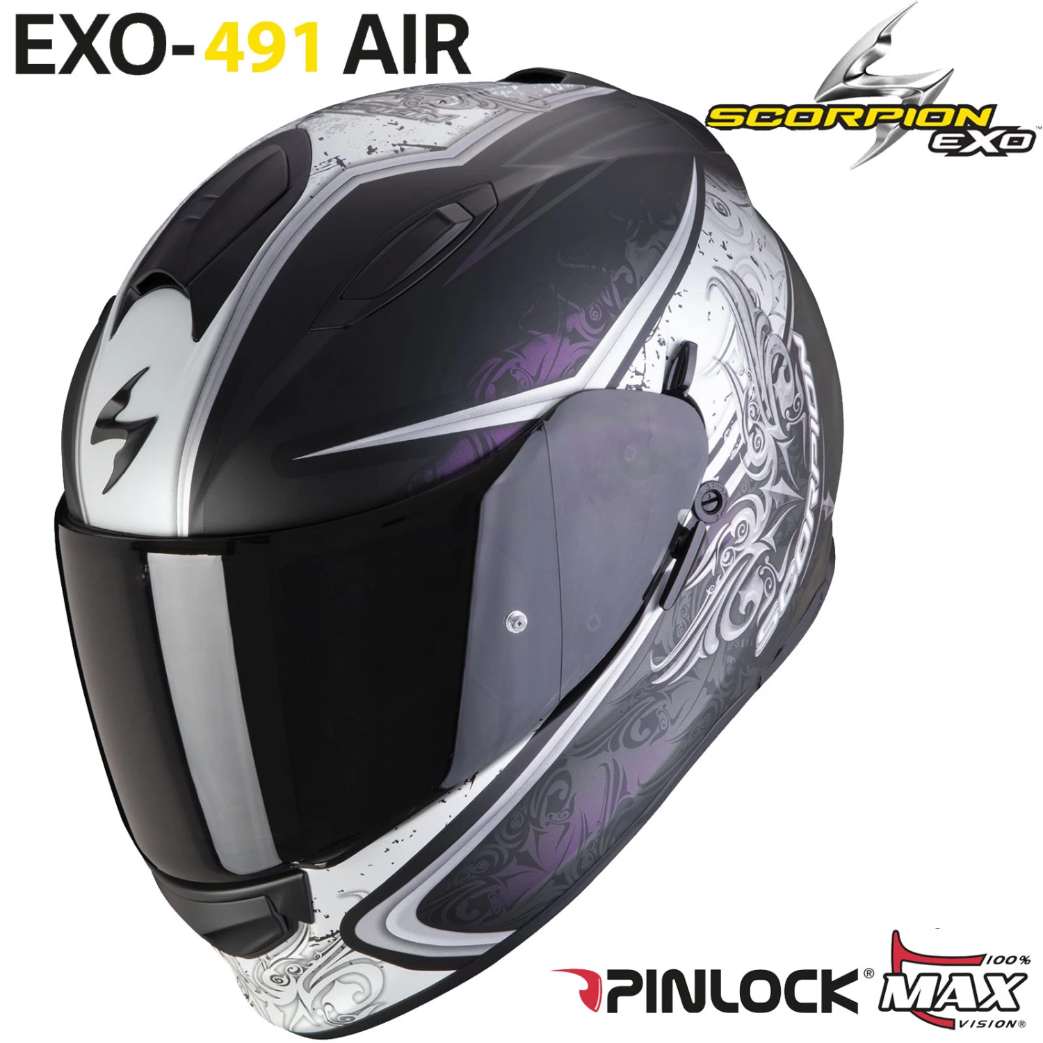 Scorpion Integralhelm EXO-491 Mit Sonnenblende Und ECE 22.06 4 Scorpion Integralhelm EXO-491 Mit Sonnenblende Und ECE 22.06 – Bild 2