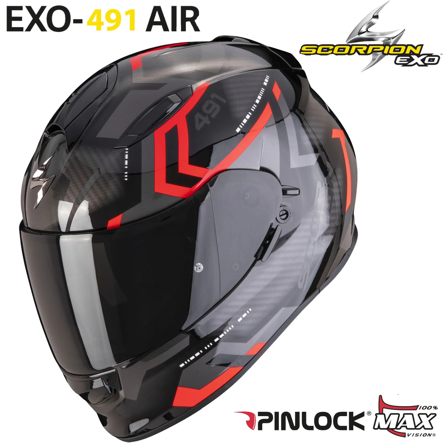 Scorpion Integralhelm EXO-491 Mit Sonnenblende Und ECE 22.06 18 Scorpion Integralhelm EXO-491 Mit Sonnenblende Und ECE 22.06 – Bild 16