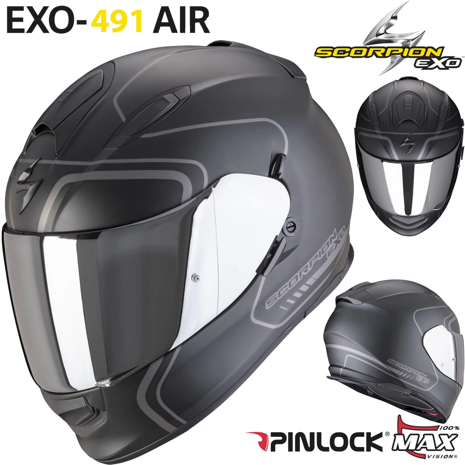 Scorpion Integralhelm EXO-491 Mit Sonnenblende Und ECE 22.06 21 Scorpion Integralhelm EXO-491 Mit Sonnenblende Und ECE 22.06 – Bild 19