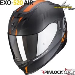 Scorpion Integralhelm EXO-520 AIR Hyper-Sporthelm Mit AirFit System Sonnenblende Und Max Vision Pinlock 40 Scorpion Integralhelm EXO-520 AIR Hyper-Sporthelm Mit AirFit System Sonnenblende Und Max Vision Pinlock -Motorradbekleidungsgeschäft exo520a laten matblaora haupt