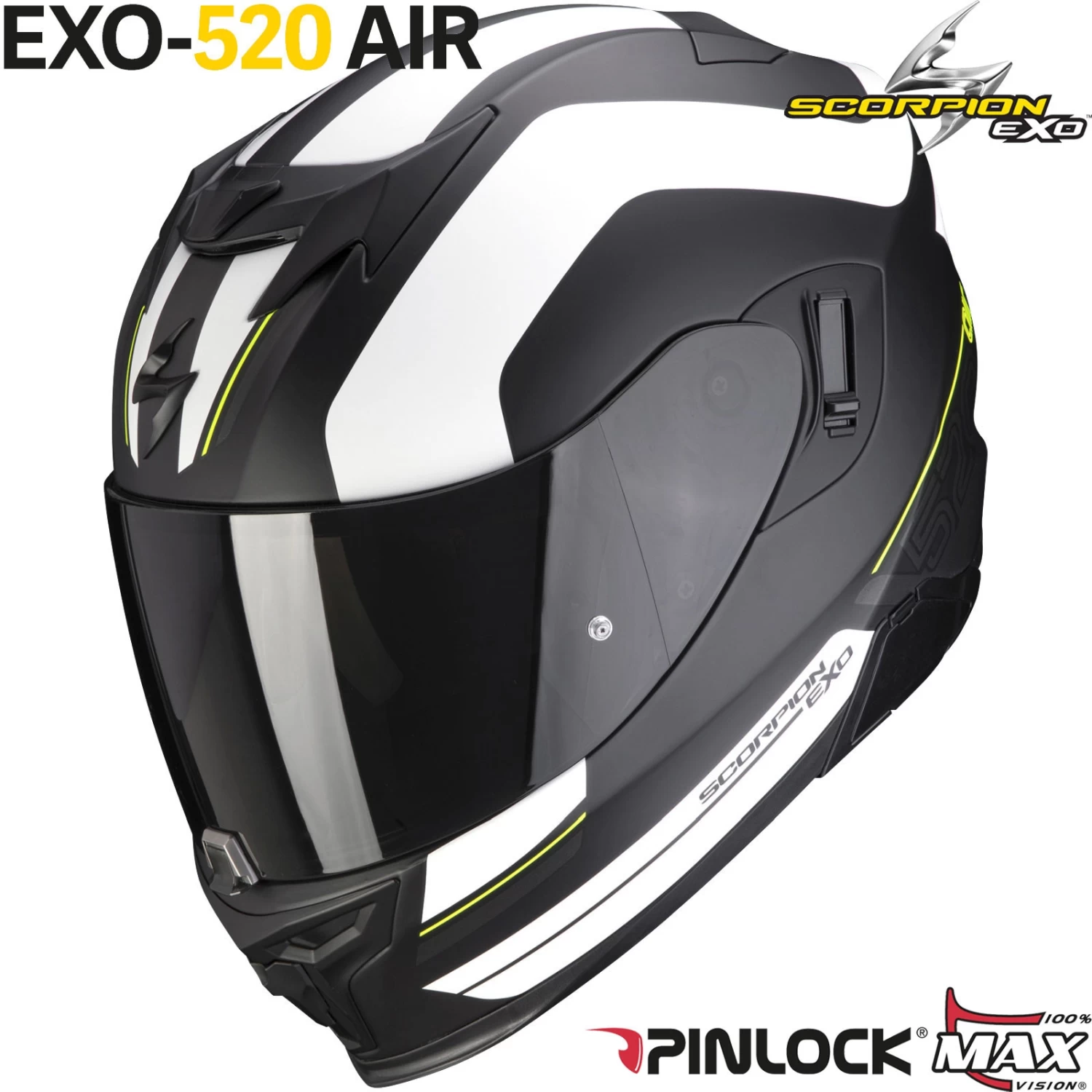 Scorpion Integralhelm EXO-520 AIR Hyper-Sporthelm Mit AirFit System Sonnenblende Und Max Vision Pinlock 20 Scorpion Integralhelm EXO-520 AIR Hyper-Sporthelm Mit AirFit System Sonnenblende Und Max Vision Pinlock – Bild 18