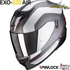 Scorpion Integralhelm EXO-520 AIR Hyper-Sporthelm Mit AirFit System Sonnenblende Und Max Vision Pinlock 38 Scorpion Integralhelm EXO-520 AIR Hyper-Sporthelm Mit AirFit System Sonnenblende Und Max Vision Pinlock -Motorradbekleidungsgeschäft exo520a lemans matsilred haupt