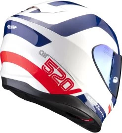 Scorpion Integralhelm EXO-520 AIR Hyper-Sporthelm Mit AirFit System Sonnenblende Und Max Vision Pinlock 34 Scorpion Integralhelm EXO-520 AIR Hyper-Sporthelm Mit AirFit System Sonnenblende Und Max Vision Pinlock -Motorradbekleidungsgeschäft exo520a lemans whiblured 3