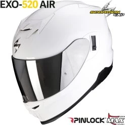 Scorpion Integralhelm EXO-520 AIR Hyper-Sporthelm Mit AirFit System Sonnenblende Und Max Vision Pinlock 29 Scorpion Integralhelm EXO-520 AIR Hyper-Sporthelm Mit AirFit System Sonnenblende Und Max Vision Pinlock -Motorradbekleidungsgeschäft exo520a solid whi haupt