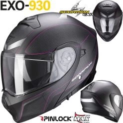 Scorpion Modularhelm EXO-930 Klapphelm Mit P/J Homologation Max Vision Pinlock Und Sonnenblende -Motorradbekleidungsgeschäft exo930 cielo matblapin haupt