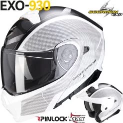 Scorpion Modularhelm EXO-930 Klapphelm Mit P/J Homologation Max Vision Pinlock Und Sonnenblende -Motorradbekleidungsgeschäft exo930 cielo peablawhi haupt