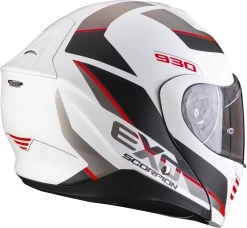 Scorpion Modularhelm EXO-930 Klapphelm Mit P/J Homologation Max Vision Pinlock Und Sonnenblende -Motorradbekleidungsgeschäft exo930 navig matwhiblared 3