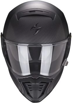 Scorpion Integralhelm EXO-HX1 Street-Fight Mit Sonnenblende Max Vision Pinlock Und Helmschirm -Motorradbekleidungsgeschäft exo hx1 hostium matt black silver 2