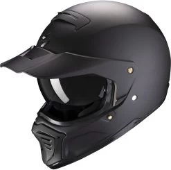 Scorpion Integralhelm EXO-HX1 Street-Fight Mit Sonnenblende Max Vision Pinlock Und Helmschirm -Motorradbekleidungsgeschäft exo hx1 solid matt black 6