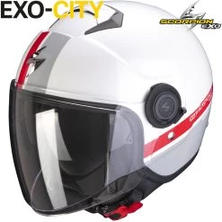 Scorpion Jethelm EXO-CITY Mit Sonnenblende Langem Visier Und ECE 22.05 31 Scorpion Jethelm EXO-CITY Mit Sonnenblende Langem Visier Und ECE 22.05 -Motorradbekleidungsgeschäft exocity strada whisilred haupt