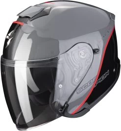 Scorpion Jethelm EXO-S1 Mit Langem Visier Sonnenblende -Motorradbekleidungsgeschäft exos1 essence cemgreblared 1 1