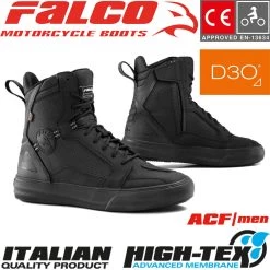 Falco Motorradschuhe CHASER Wasserdicht CE Mit D3O Protektoren