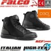 Falco Motorradschuhe PYRO 2 Sneaker CE Wasserdicht Mit D3O Protektoren -Motorradbekleidungsgeschäft falco pyro 2 schwarz haupt