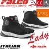 Falco Motorradschuhe AIRFORCE LADY Atmungsaktiv CE Mit Airtech-Futter Und D3O Protektoren -Motorradbekleidungsgeschäft falco airforce lady schwarz haupt
