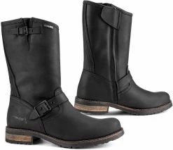 Falco Motorradstiefel BRAVE 2 Leder Robust Mit Reißverschluss -Motorradbekleidungsgeschäft falco brave2 schwarz 1 1