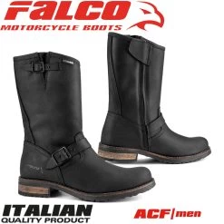 Falco Motorradstiefel BRAVE 2 Leder Robust Mit Reißverschluss
