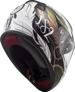 LS2 Integralhelm FF353 RAPID Mit Schnellverschluss-System -Motorradbekleidungsgeschäft ff353 rapid boho white black pink 103532615 01 4