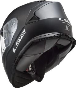 LS2 Integralhelm FF800 STORM Mit Sonnenblende Und Max Vision Pinlock -Motorradbekleidungsgeschäft ff800 storm solid matt black 108001011 03 2