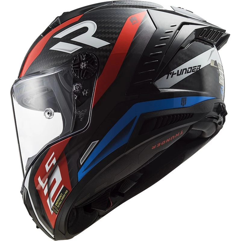 LS2 FF805 Thunder Carbon ECE 22.06 Integralhelm Leicht Mit Pinlock Und Extra Visier 5 LS2 FF805 Thunder Carbon ECE 22.06 Integralhelm Leicht Mit Pinlock Und Extra Visier – Bild 3