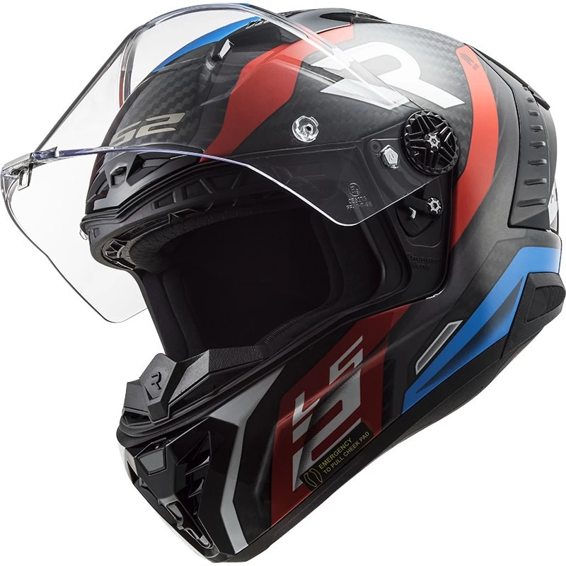 LS2 FF805 Thunder Carbon ECE 22.06 Integralhelm Leicht Mit Pinlock Und Extra Visier 6 LS2 FF805 Thunder Carbon ECE 22.06 Integralhelm Leicht Mit Pinlock Und Extra Visier – Bild 4