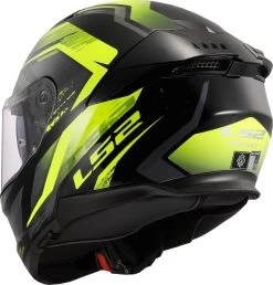 LS2 FF808 STREAM II 2 Integralhelm ECE 22.06 Mit Sonnenblende -Motorradbekleidungsgeschäft ff808 stream ii fury gloss black h v yellow 168082154 4