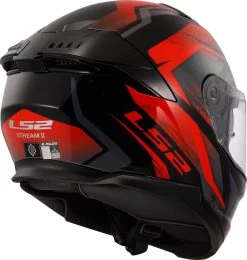 LS2 FF808 STREAM II 2 Integralhelm ECE 22.06 Mit Sonnenblende -Motorradbekleidungsgeschäft ff808 stream ii fury gloss black red 168082132 4