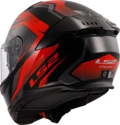 LS2 FF808 STREAM II 2 Integralhelm ECE 22.06 Mit Sonnenblende -Motorradbekleidungsgeschäft ff808 stream ii fury gloss black red 168082132 5